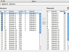 Patch logical channels to phyiscal dimmer dmx addreses.