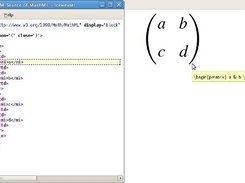 A simple example of what you can do with LaTeX2MathML