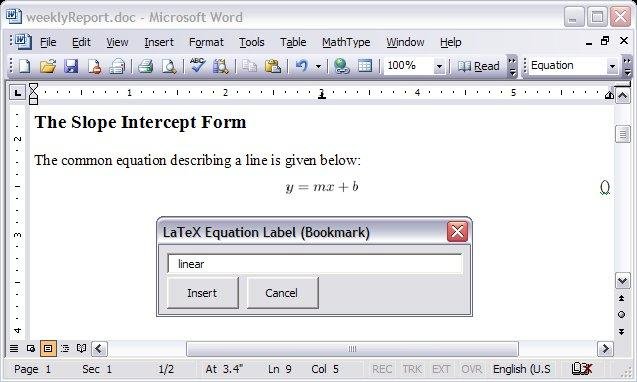 LaTeX in Word download | SourceForge.net