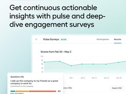 Employee engagement and actionable insights