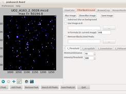 PeakSearch and Spot tracking