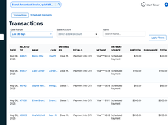 Transactions Reporting