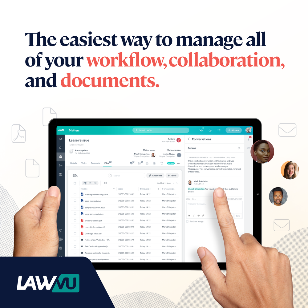 Connected legal workspace