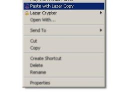 Right click menu