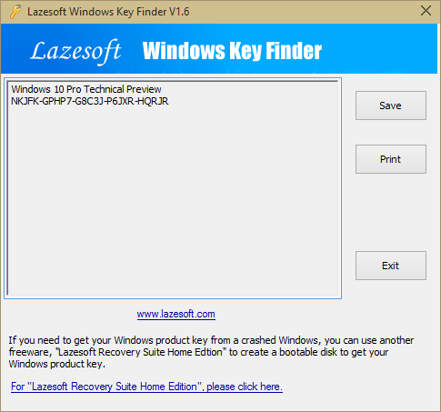 free product key finder for windows