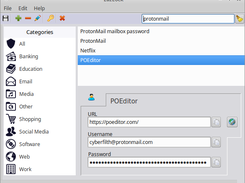 Search bar on Linux version of LazLock 