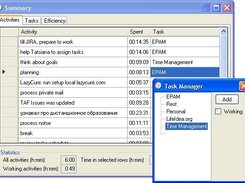 LazyCure 3.2, Link activity and task