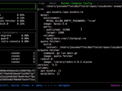 Lazydocker Screenshot 1