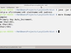 Running LazySloth and displaying SQL result