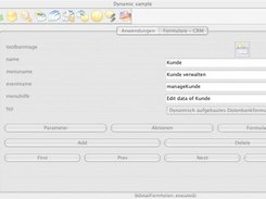 Mac OS X based application designing a small CRM system