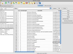 Mac OS X table based view of a form. Not fully functional