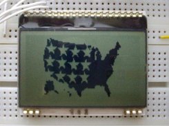 Bitmap displayed on LCD DOGM128-6