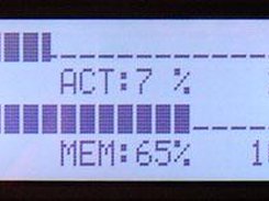 LCD Smartie displaying on a Crystalfontz 634 LCD.