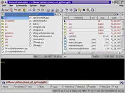 A typical instance of Larsen Commander for OS/2 in action.
