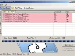 Line Counter Main Screen