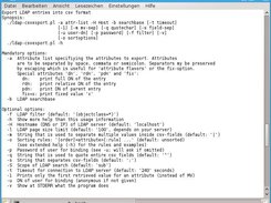 Options of ldap-csvexport 1.3
