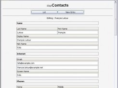 ldapContacts Edit Contact