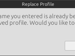 A profile can be resaved!
