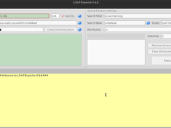 LDAPExporter main screen