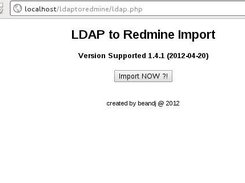 LDAP to Redmine Import Screenshot 1