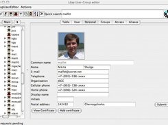 LdapUserEditor main window