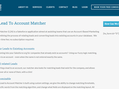 Lead to Account Matcher Screenshot 1