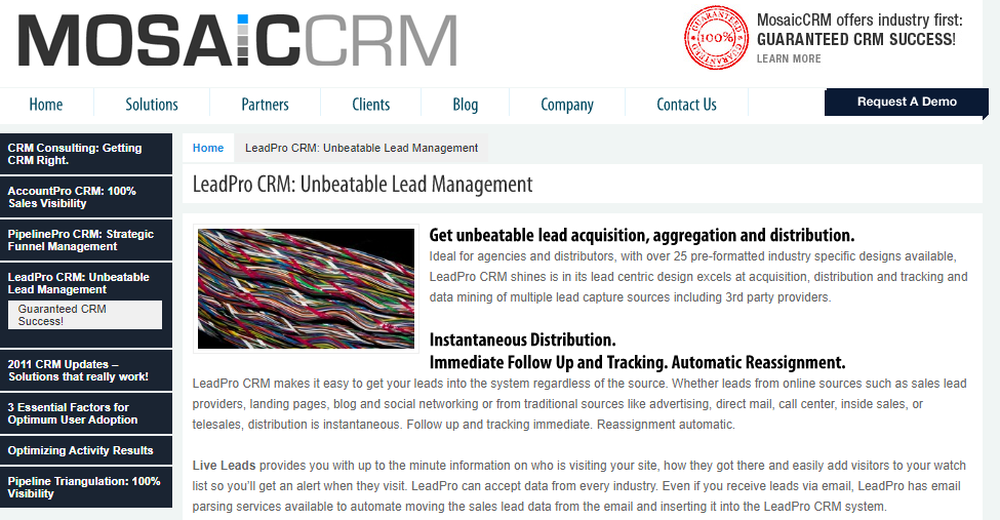 LeadPro CRM Screenshot 1