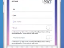 LEADR Data Capture Screenshot 1