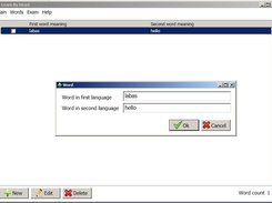Words list and editor