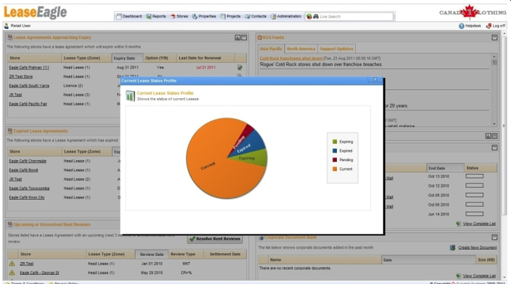 LeaseEagle Dashboard