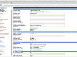 Configuration screen