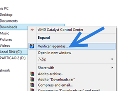 Right click folder
