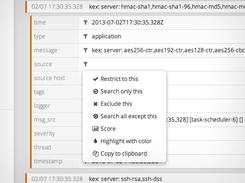 Detailed view with actions