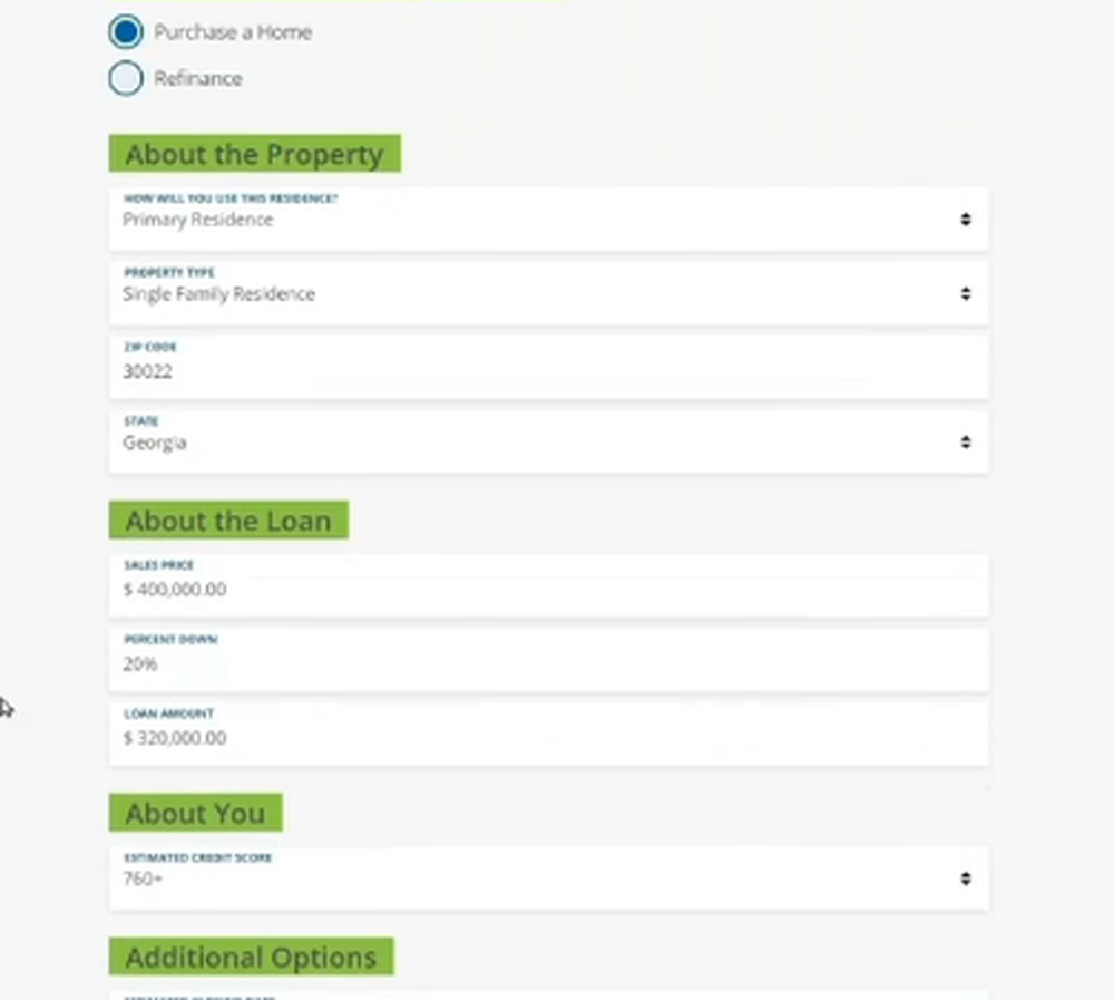 MeridianLink Mortgage Screenshot 1