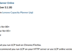 Lenovo Capacity Planner Screenshot 1