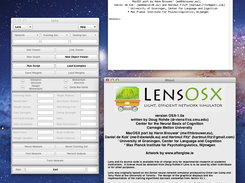 LensOSX - Main window, Console, and About window