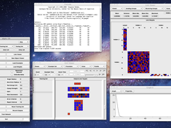 LensOSX - Main window, Console, Unit viewer, Link viewer, and Graph window