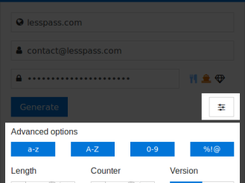 LessPass Screenshot 2