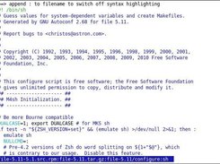 Displaying a script contained in an RPM