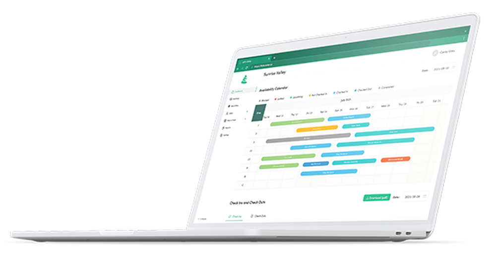 Drag & Drop Bookings Calendar