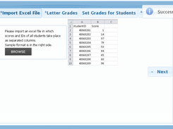 Letter Grades Assignment System Screenshot