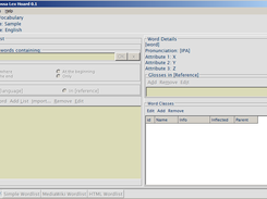 LexHoard main screen