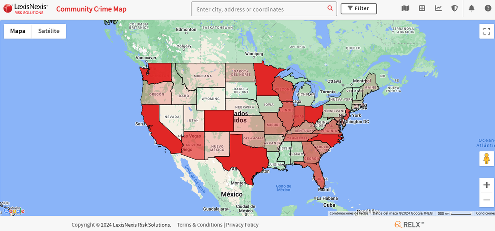 LexisNexis Community Crime Map Screenshot 1