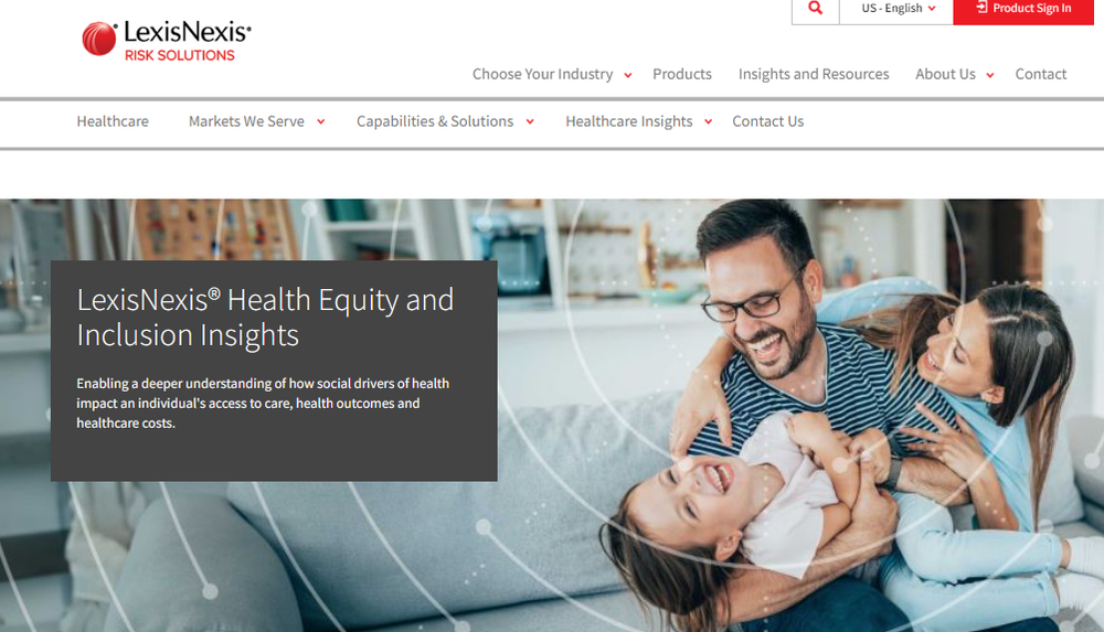 LexisNexis Health Equity Screenshot 1