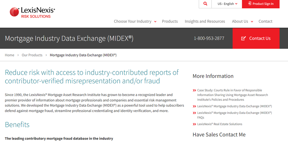 Mortgage Industry Data Exchange (MIDEX) Screenshot 1