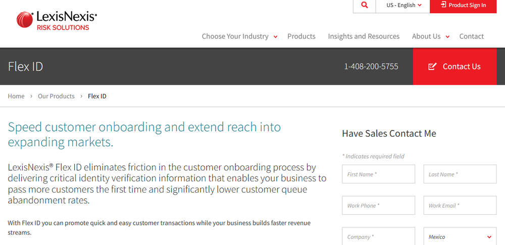 LexisNexis Flex ID Screenshot 1