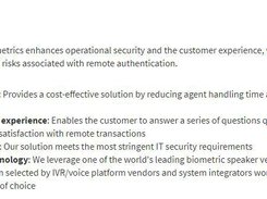 LexisNexis Voice Biometrics Screenshot 1