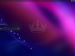 The LightDM login screen