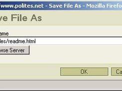 "Save file as" dialog