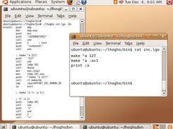 In Ubuntu: Viewing the generated code for a Logo program